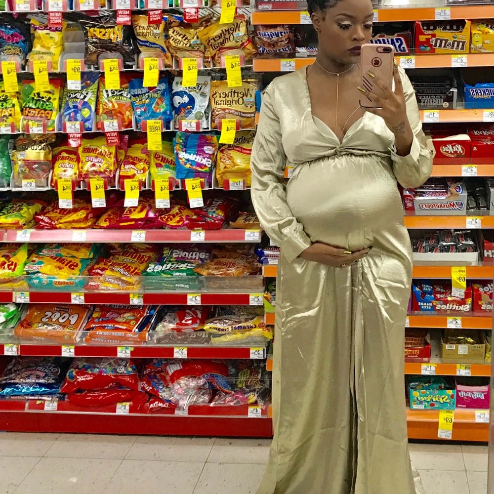 Gold dress